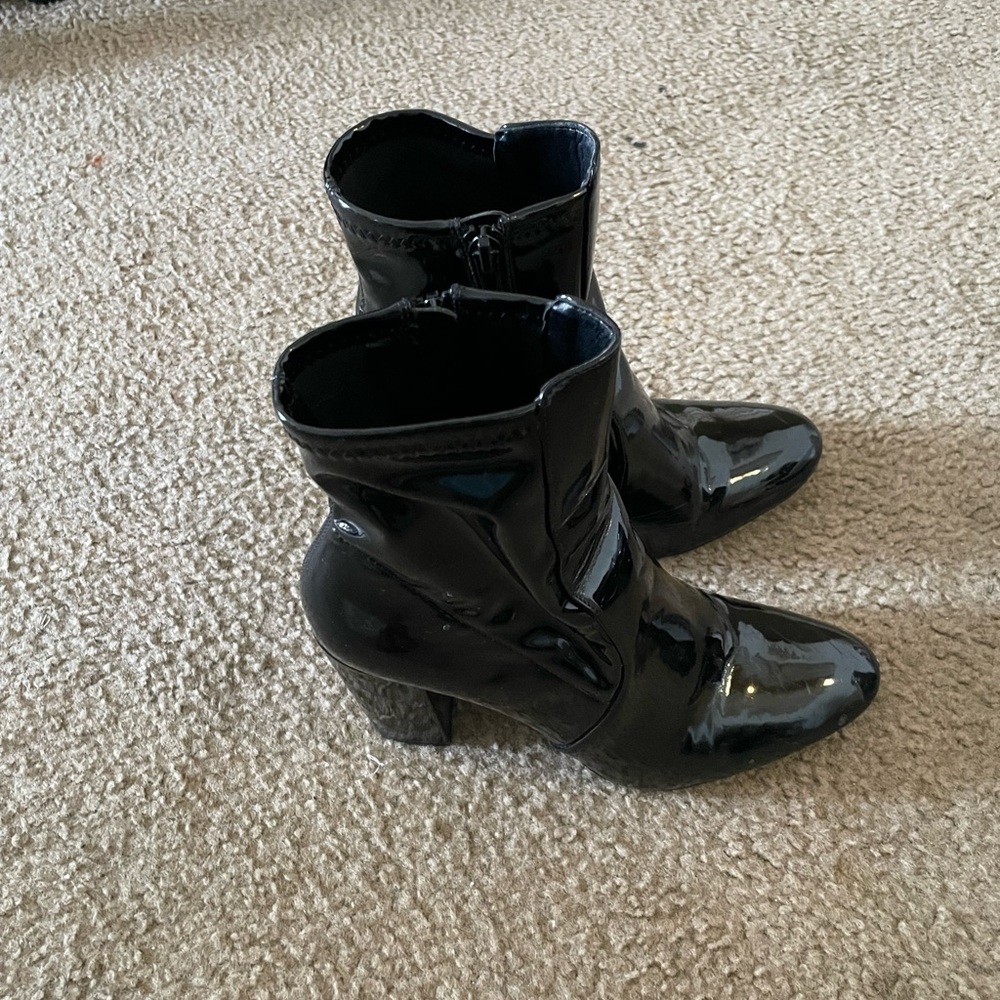 Aldo black patent boots, Size : 8.5 / 39 EU / UK 6